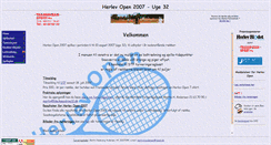 Desktop Screenshot of herlevopen.herlevtennis.dk
