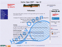Tablet Screenshot of herlevopen.herlevtennis.dk